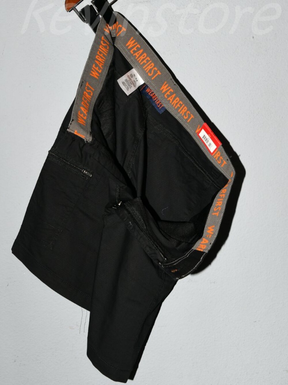 Men's Cargo Shorts - Black, Tan, Light Khaki - Picture 14 of 16
